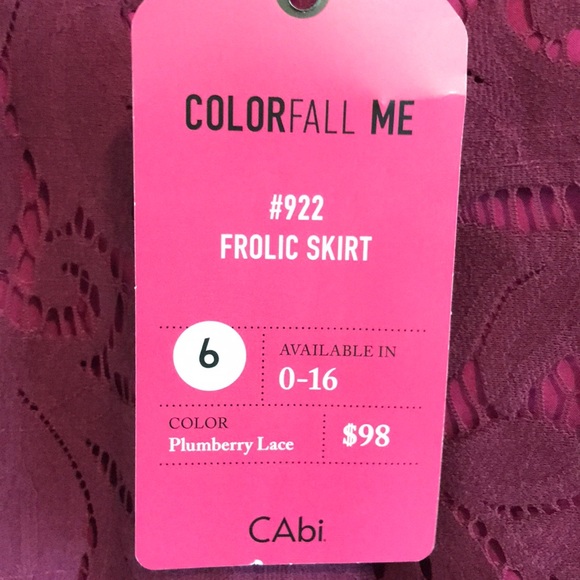 NWT CAbi Size 6 Frolic Skirt - Picture 5 of 7